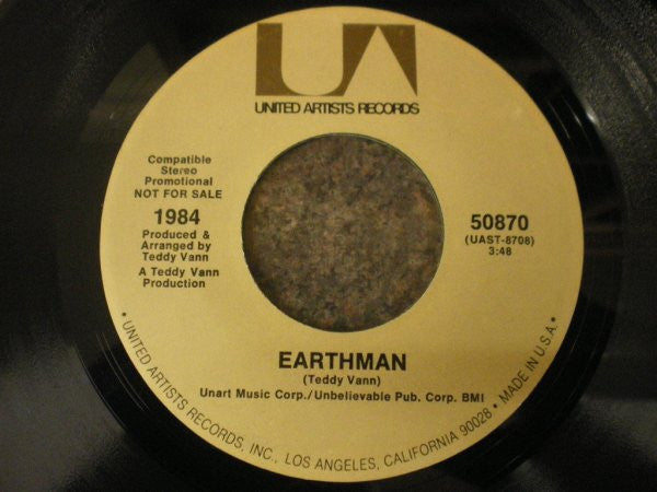 1984 (16) : Baby With No Name / Earthman (7", Promo)