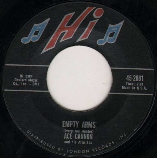 Ace Cannon : Empty Arms / Sunday Blues (7", Single)