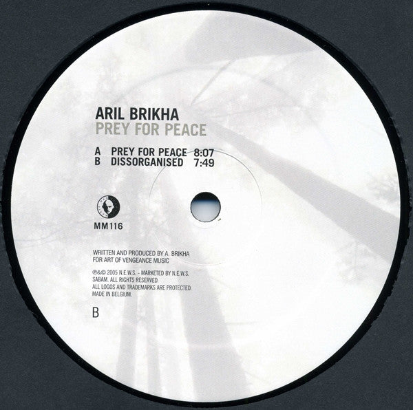 Aril Brikha : Prey For Peace (12")