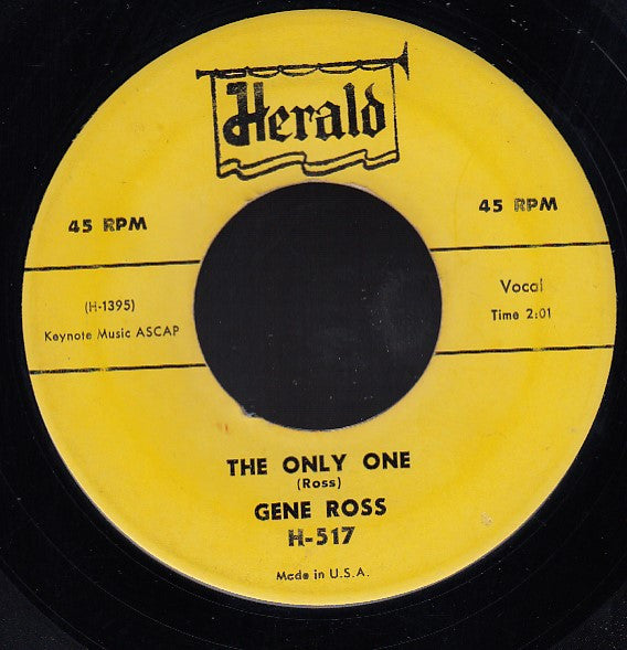 Gene Ross : Endless Sleep (7")