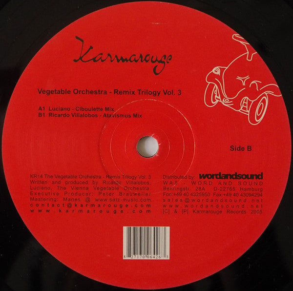 Vegetable Orchestra : Remix Trilogy (Volume Three) (12")
