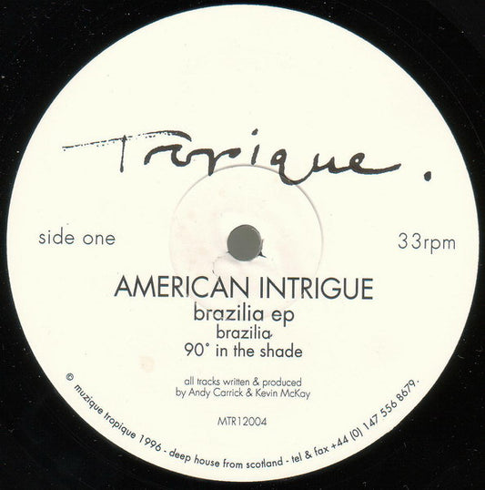 American Intrigue : Brazilia EP (12", EP)