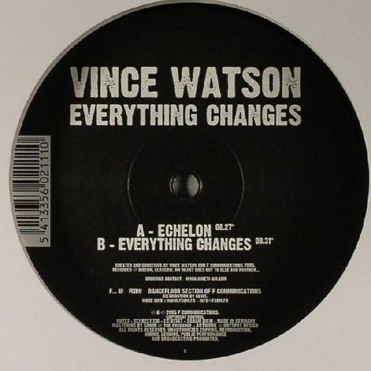 Vince Watson : Everything Changes (12")