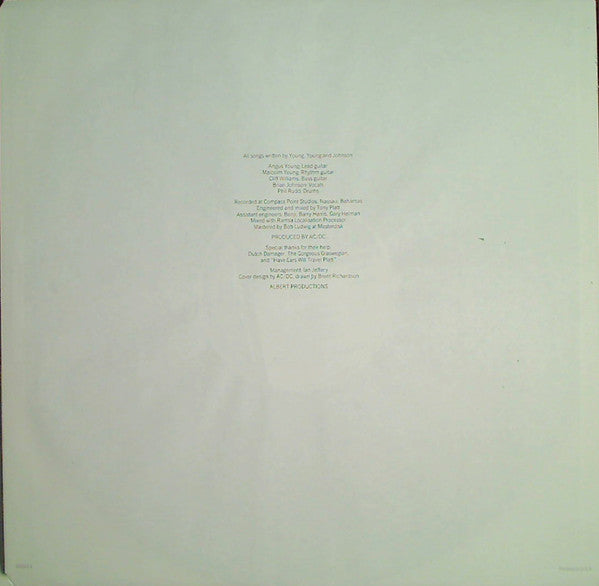 AC/DC : Flick Of The Switch (LP, Album, SP )