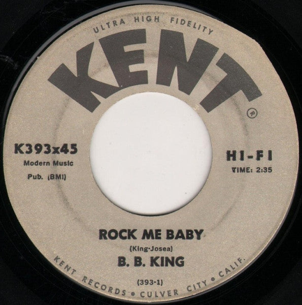 B.B. King : Rock Me Baby (7", Single)