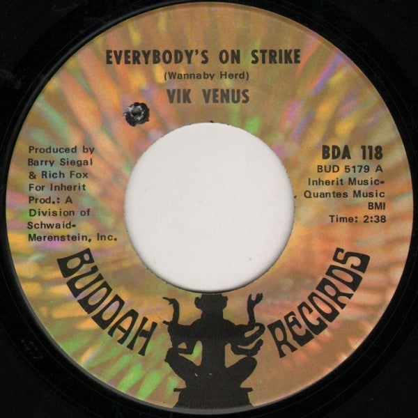 Vik Venus : Moonflight / Everybody's On Strike (7", ARP)