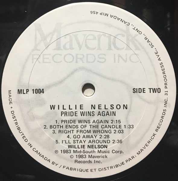Willie Nelson : Pride Wins Again (LP, Comp)