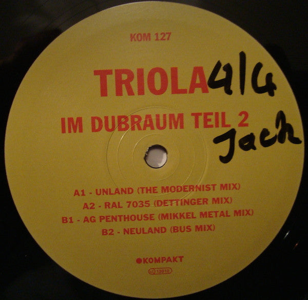 Triola : Triola Im Dubraum (Teil 2) (12")