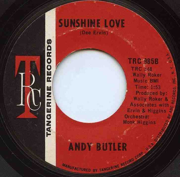 Andy Butler (3) : Take Me (7", Single)