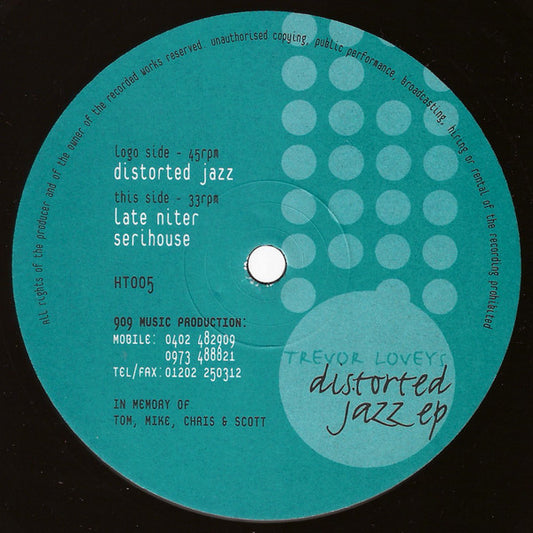 Trevor Loveys : Distorted Jazz EP (12", EP)