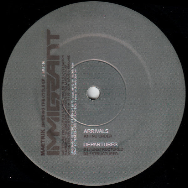 Maetrik : Entering The Cycle EP (12", EP)