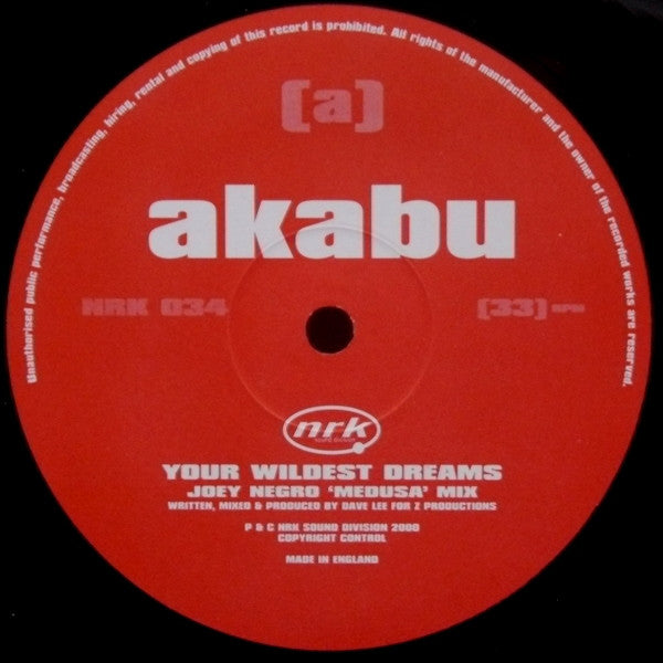Akabu : Your Wildest Dreams (12")
