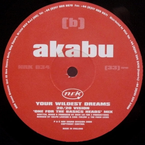 Akabu : Your Wildest Dreams (12")