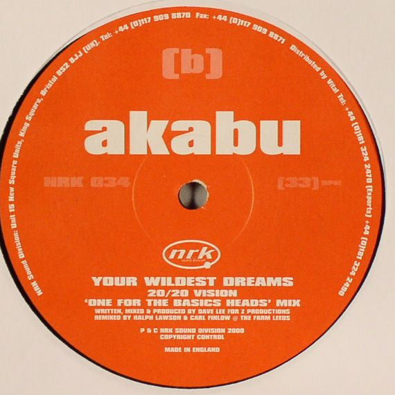 Akabu : Your Wildest Dreams (12")