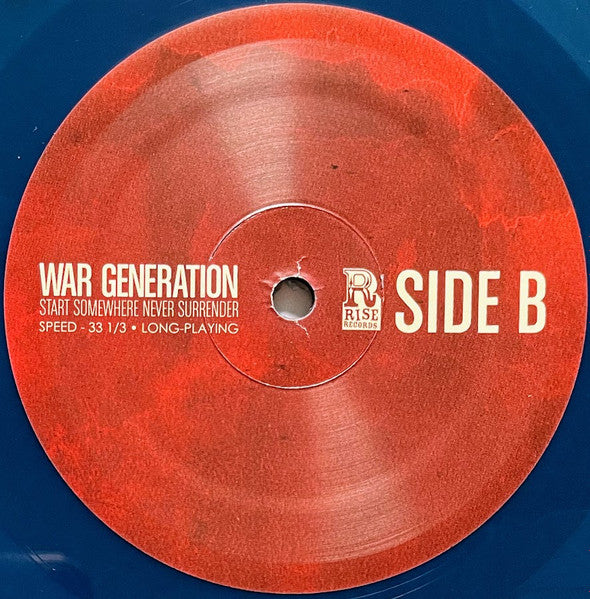 War Generation : Start Somewhere Never Surrender (LP, Album, Blu + CD, Album + Ltd)