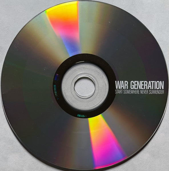 War Generation : Start Somewhere Never Surrender (LP, Album, Blu + CD, Album + Ltd)