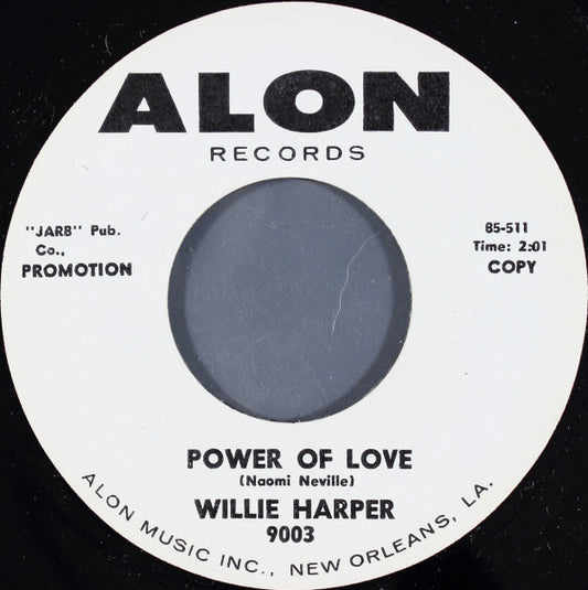 Willie Harper : Power Of Love  (7", Single, Promo)