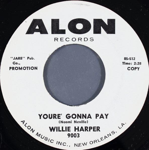 Willie Harper : Power Of Love  (7", Single, Promo)