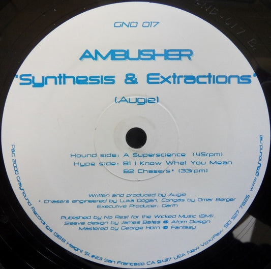 Ambusher : Synthesis & Extractions (12")