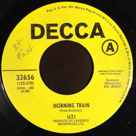 Uzi (11) : Morning Train (7", Promo)