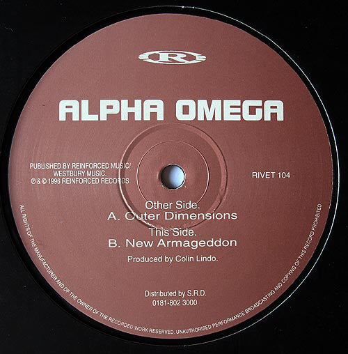 Alpha Omega : Outer Dimensions / New Armageddon (12")