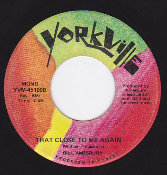 Bill Amesbury : Virginia (Touch Me Like You Do) (7", Single, Mono)