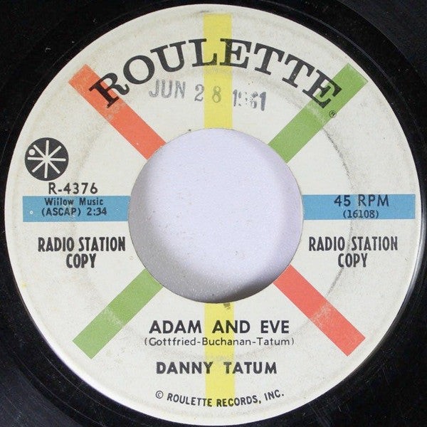 Danny Tatum : Moonlight Swim / Adam And Eve (7", Promo)