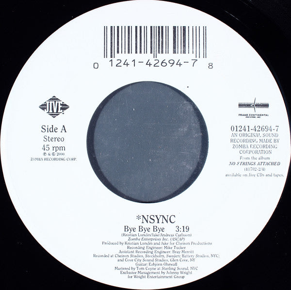 *NSYNC : Bye Bye Bye (7", Single)