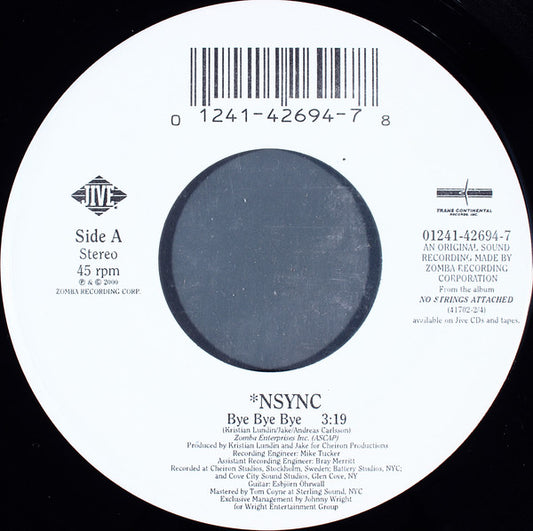 *NSYNC : Bye Bye Bye (7", Single)
