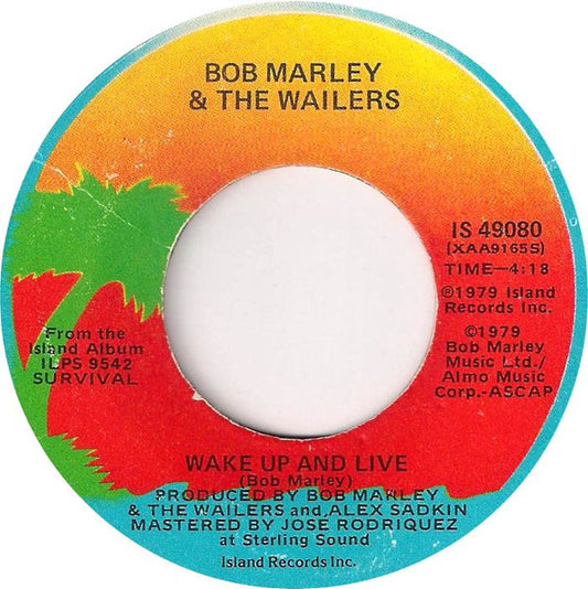 Bob Marley & The Wailers : Wake Up And Live (7", Single)