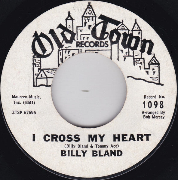 Billy Bland : I Cross My Heart / Steady Kind (7", Single, Promo)