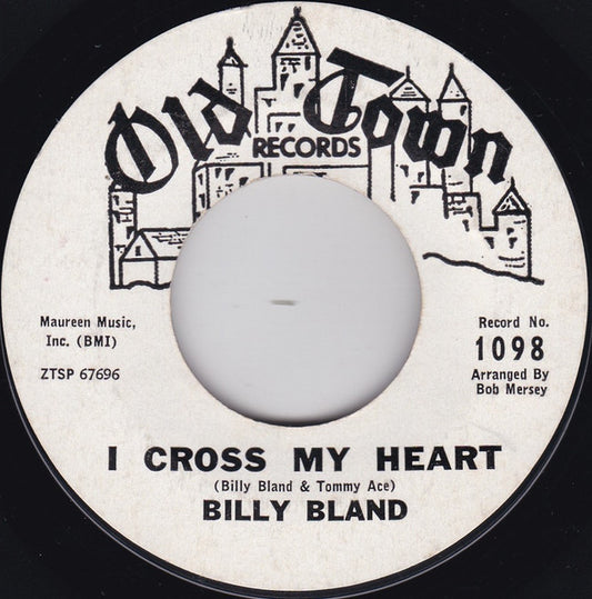 Billy Bland : I Cross My Heart / Steady Kind (7", Single, Promo)