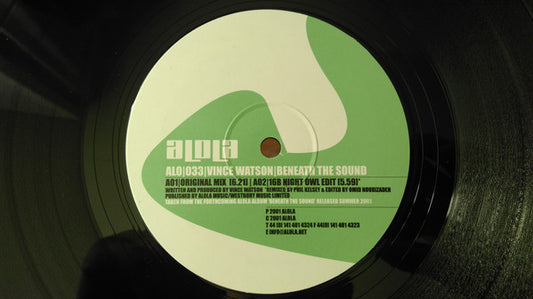 Vince Watson : Beneath The Sound (12")