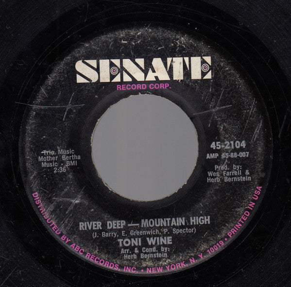 Toni Wine : River Deep Mountain High (7")