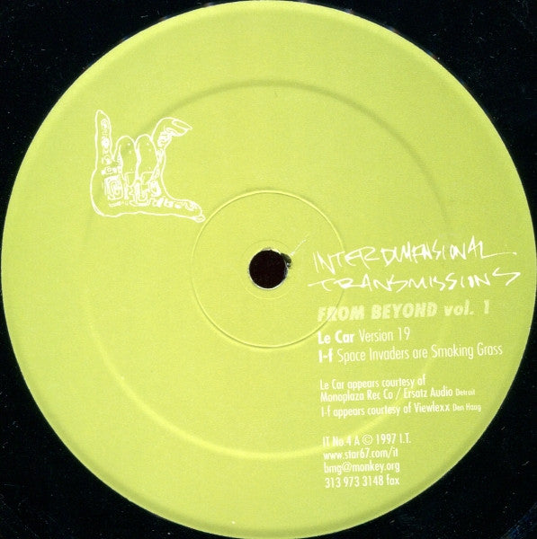 Various : From Beyond (Volume 1 In A Series Of 4) (12")