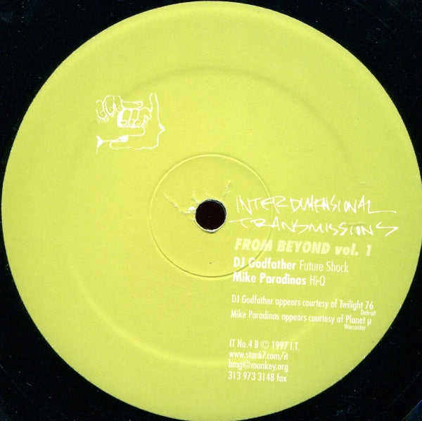 Various : From Beyond (Volume 1 In A Series Of 4) (12")