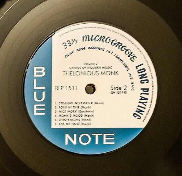 Thelonious Monk : Genius Of Modern Music Volume Two (LP, Comp, Mono, RE, RM, 180)