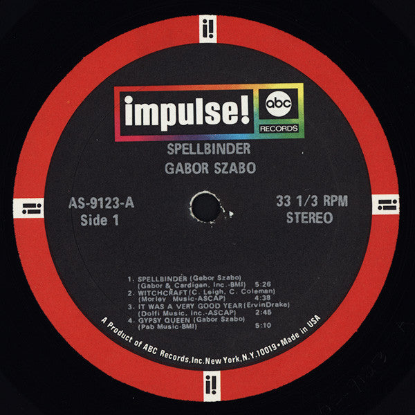 Gabor Szabo : Spellbinder (LP, Album, RP)