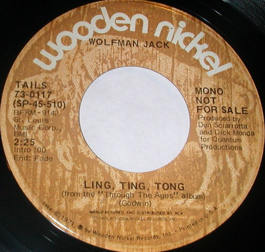 Wolfman Jack : Ling, Ting, Tong (7", Mono, Promo)