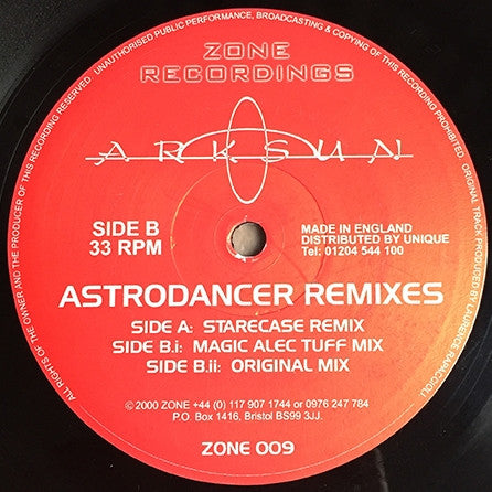 Arksun : Astrodancer (Remixes) (12")