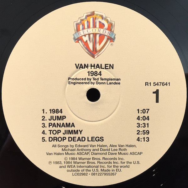 Van Halen : 1984 (LP, Album, RE, RM, 180)