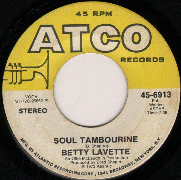 Bettye Lavette : Your Time To Cry / Soul Tambourine (7", PL )