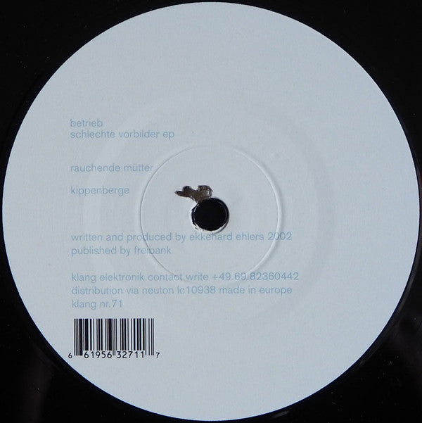 Betrieb : Schlechte Vorbilder (12")