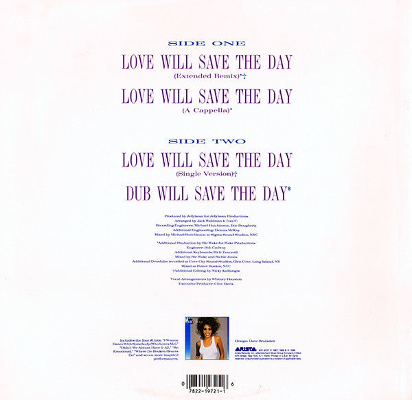 Whitney Houston : Love Will Save The Day (12")