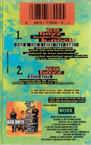 69 Boyz Featuring K-Nock : Five O, Five O (Here They Come) (Cass, Single)