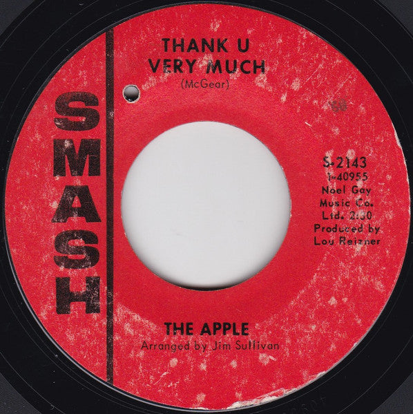 Apple (23) : Thank U Very Much (7", Single)