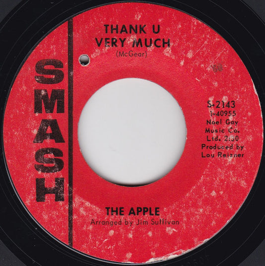 Apple (23) : Thank U Very Much (7", Single)