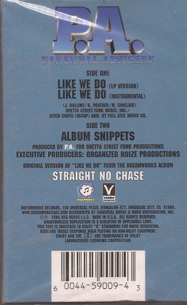 Parental Advisory : Like We Do (Cass, Single)