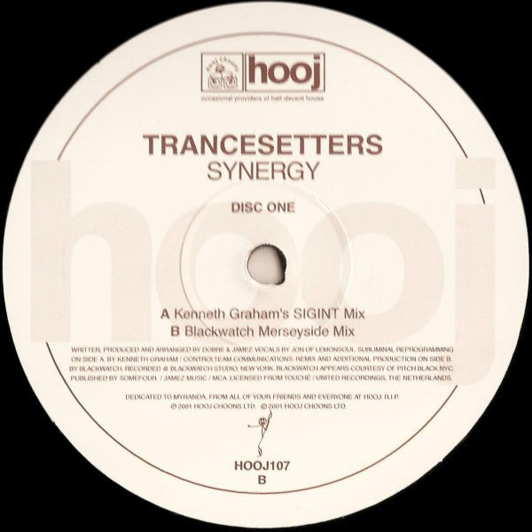 Trancesetters : Synergy (12", 1/2)
