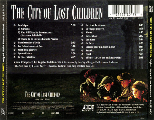 Angelo Badalamenti : The City Of Lost Children (Original Motion Picture Soundtrack) (CD, Album)